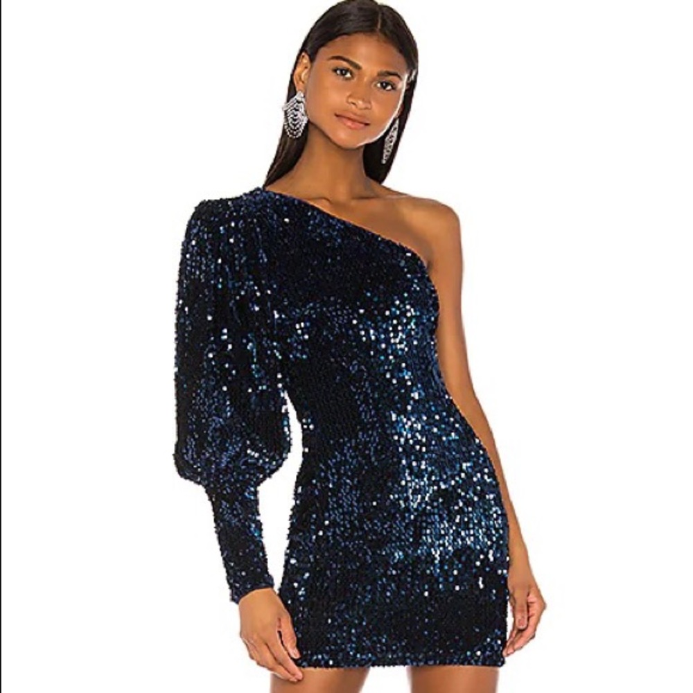 COPY - Camila Coelho Katya Mini Dress in Midnight Blue